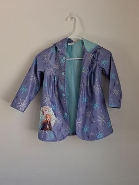 Disney Frozen Girls Rain Jacket Size 4